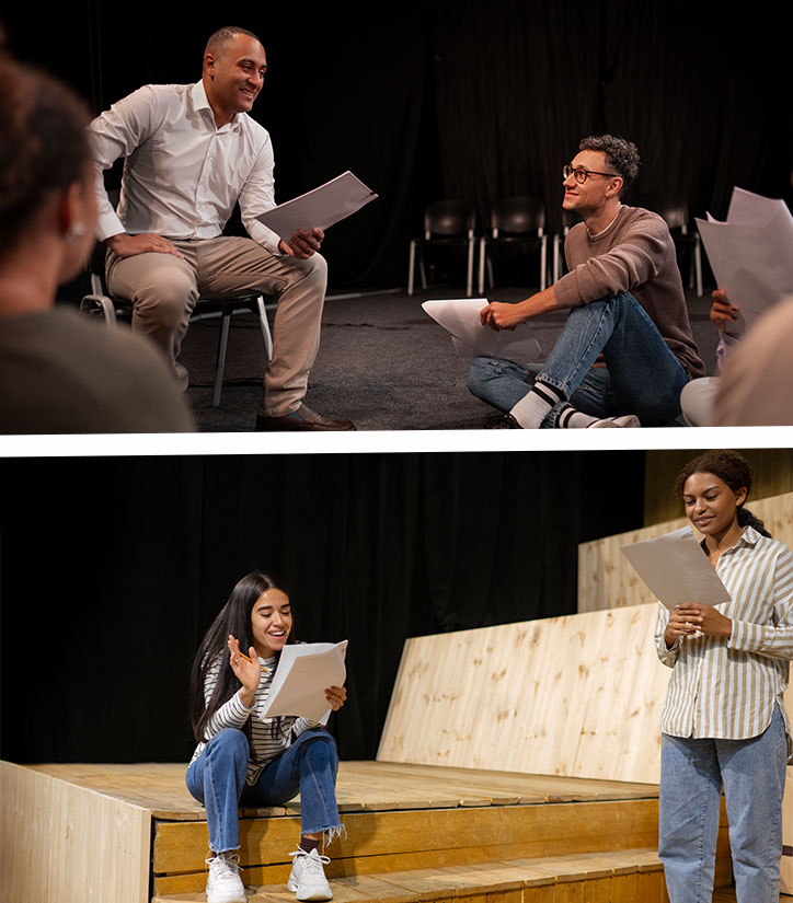 Des personnes en train de suivre une formation de Théâtre Forum